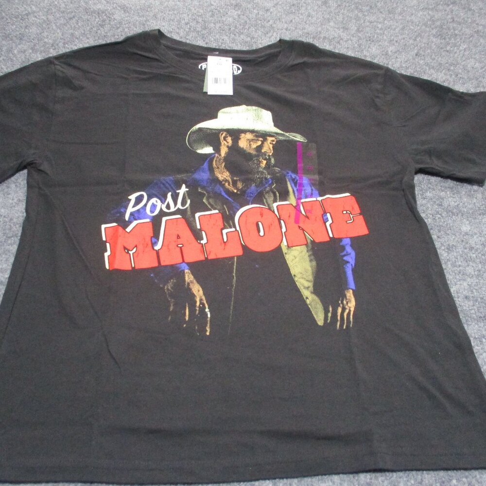 Posty Co. Post Malone T-Shirt Black XX-Large 100% Cotton RN # 102050 NWT